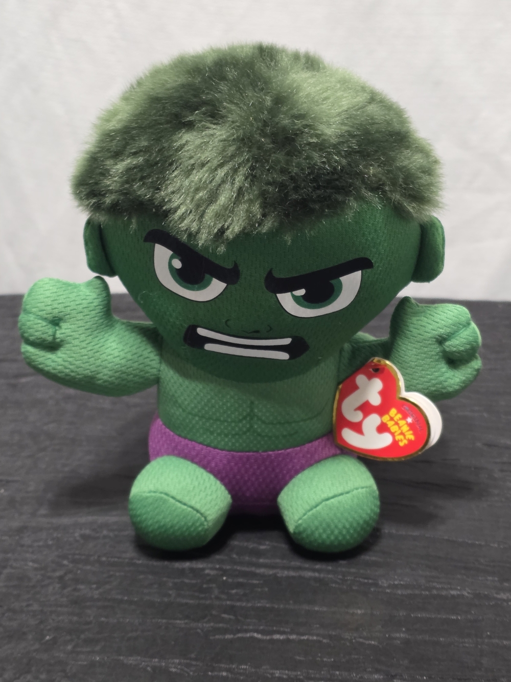 NWT TY Beanie Baby Green "Hulk" Plush 6"